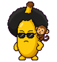 Banani: Banana with sunglasses