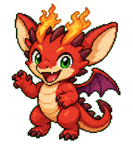 Bipy: Red flame dragon