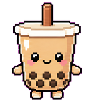 Boba Cup: Smiling bubble tea cup