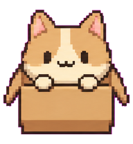 Boxcat: Cat peeking from a box