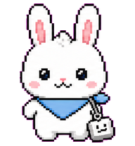 Byte Bunny: Bunny with keyboard key