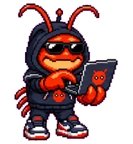 Clawdex: Lobster hacker with a laptop