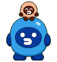 CommuAI: Blue robot with a sloth friend