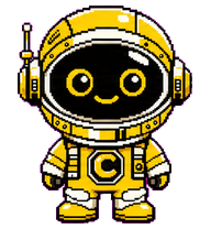 Crafternauta: Round astronaut in yellow suit