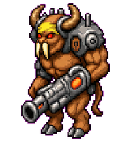 Cyberholk: Armored cybernetic horned creature