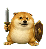 Dao Dun Dog: Golden Shiba sword bearer