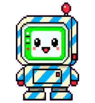 Denissexy ITier: Striped retro CRT robot