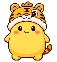DouOS: Yellow mascot in a tiger hood