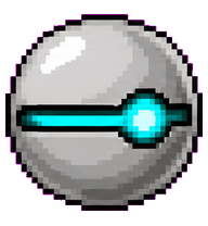 Elyndex: Spherical robot with a cyan eye