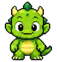 Green Monster: Green lizard with small horns