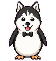 Huskguin: Husky and penguin hybrid