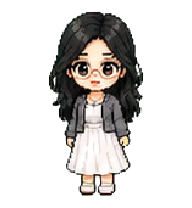 jiangjiang: Glasses-wearing girl in white
