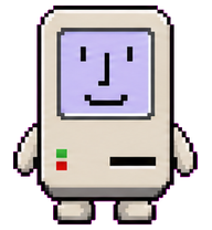 Macintosh: Cream retro desktop computer