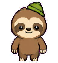 Mossy: Sloth in a little green hat
