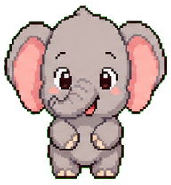 Peanut: Baby elephant with pink ears