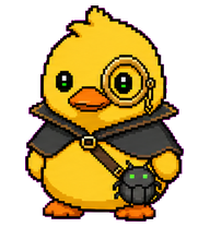 Quacktop: Duck in a monocle and cape