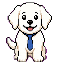Retriever: Cream retriever with a blue tie