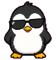 Swag: Penguin in dark sunglasses