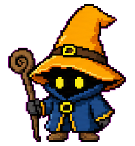 Umbral: Shadow mage in an orange hat