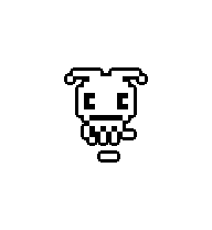 White Zuccitchi: Tiny white pixel companion