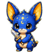 Yaoyu: Blue furry creature with golden ears