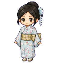 Hana2: Floral kimono companion