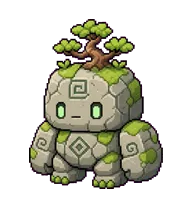 Bonsaigo: Mossy bonsai stone golem