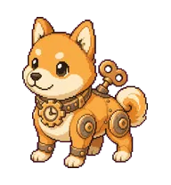 Clockshiba: Clockwork orange Shiba
