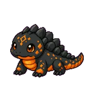 Forgeling: Volcanic baby dragon