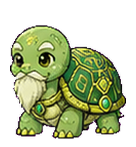 Jadeshell: Jade turtle with golden patterns