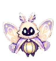 Luminara: Cream and lavender lantern moth