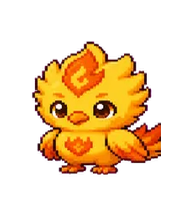 Solara: Phoenix chick with a flame crest