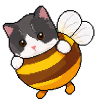 Yuanzai: Kitten in a bee costume